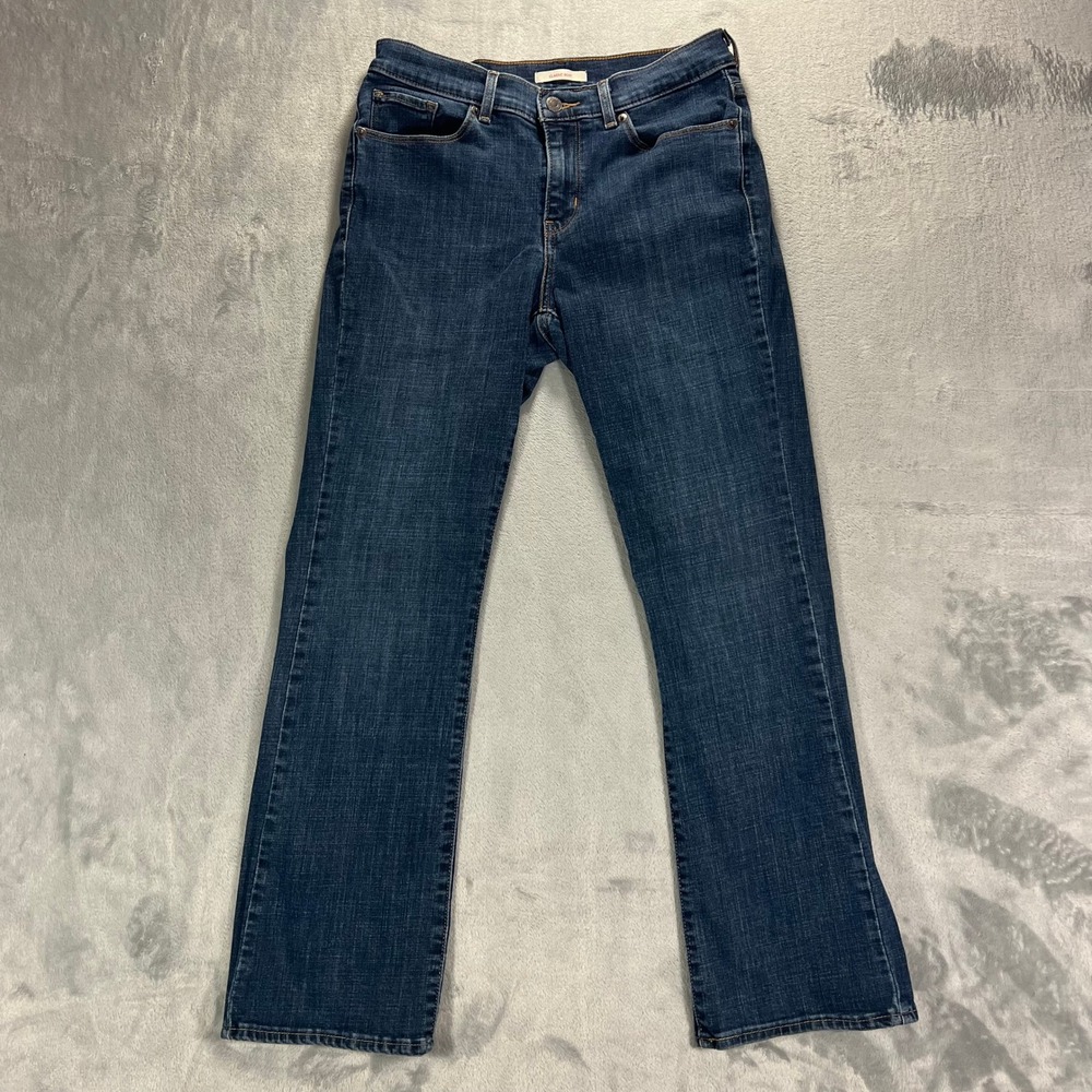 LEVI'S Classic Bootcut Jeans Womens 6 Dark Wash Stretch Denim 39252-0002
